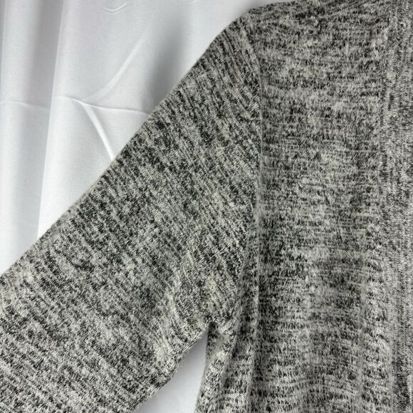 Velvet By Graham Spencer Cardigan Womens Sm Gray Heathered Duster Long Line Open - Picture 14 of 16